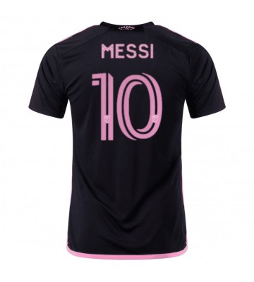 Lacne Muži Futbalové dres Inter Miami Lionel Messi #10 2023-24 Krátky Rukáv - Preč